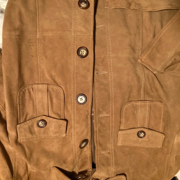 Tan suede jacket in pristine condition - Picture 6 of 7